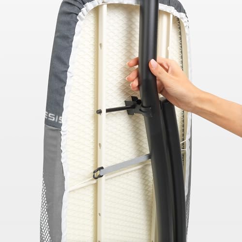 Brabantia Spring Bubbles Ironing Board 53" x 18" Extra Large, Adjustable Height, Heat-Resistant Parking Zone