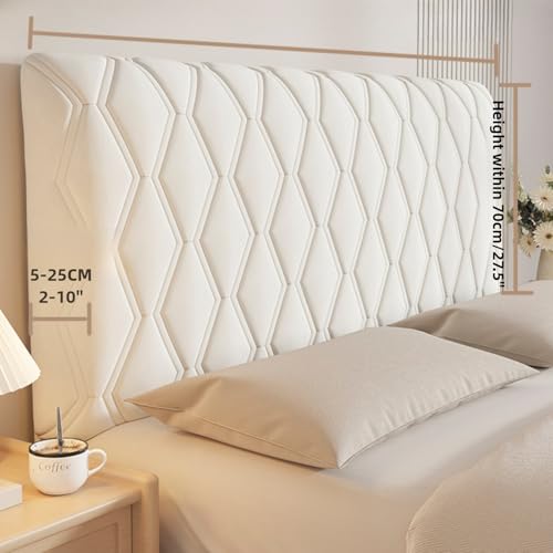 Dustproof Velvet Headboard Cover - Quilted Padded Protector