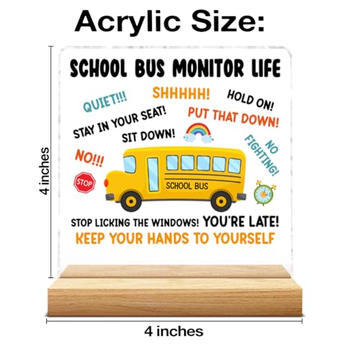 Thank You Gift for School Bus Driver Retirement Farewell Birthday Christmas - School Bus Driver G