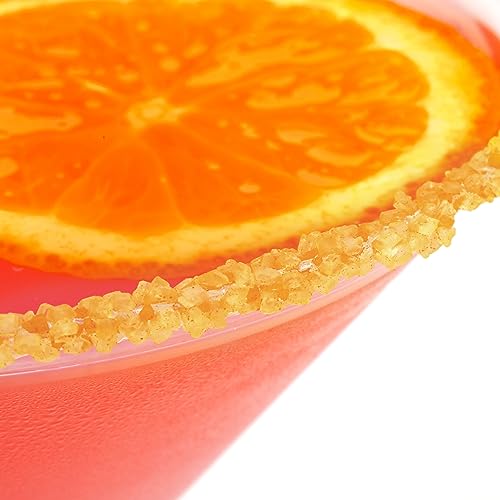 The Spice Lab 3.5 oz Zesty Orange Sugar Cocktail Rimmer - Tropical Garnish