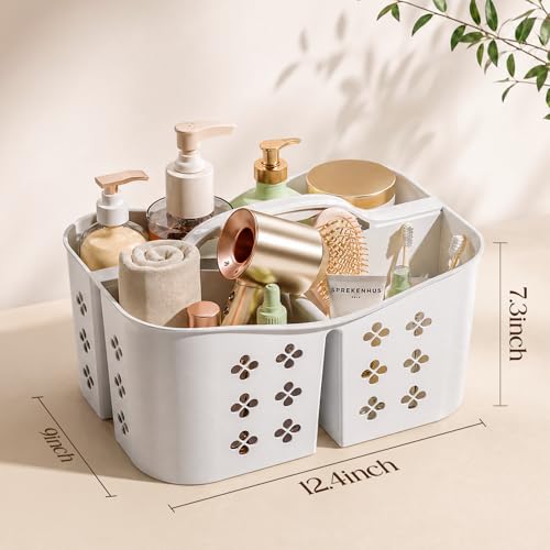 Portable Shower Caddy with Handle Large Capacity Bathroom Storage Tote