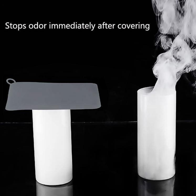 Silicone Drain Stopper and Anti-Odor Floor Cover - 2 Pack, 5x5 Inch