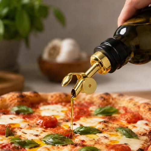 2PCS Stainless Steel Olive Oil Dispenser Spout with Auto Flow Control