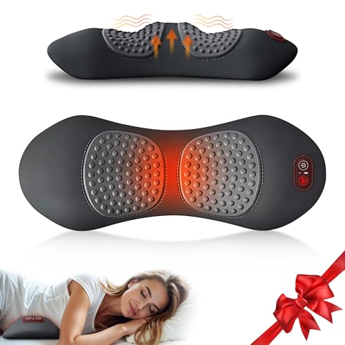 Cordless Lower Back Massager with Heat & Vibration for Sciatica Relief