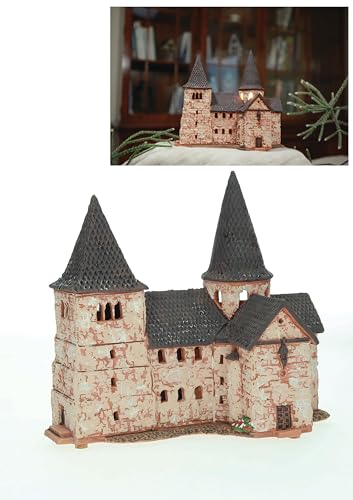 Ceramic Village House Tealight Holder – St Michael Church Fulda Handmade Miniature