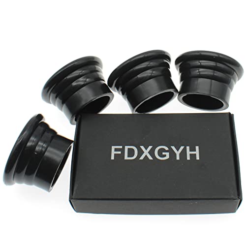 4 Pcs Decorative Curtain Rod Finials, 1.1-Inch Round End Caps, Black