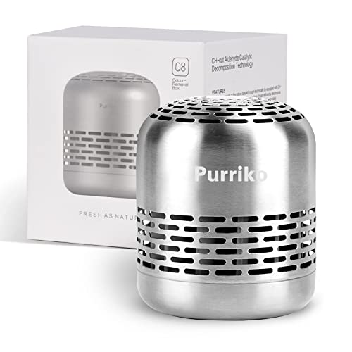 Purriko Refrigerator Deodorizer & Long-Lasting Stainless Steel Odor Eliminator