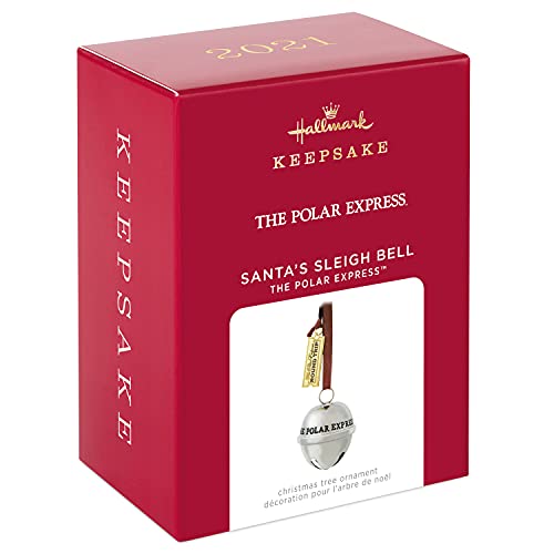The Polar Express 2021 Silver Sleigh Bell Christmas Tree Ornament