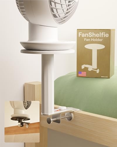 Smallish FanShelfie Adjustable Fan Holder for Dorm Bunk & Loft Beds