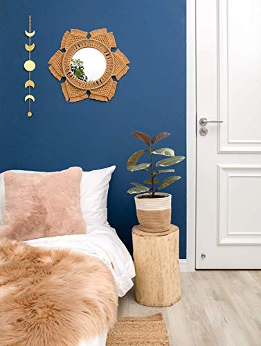 Boho Gold Metal Moon Phase Wall Hanging Decor - Celestial Wall Art