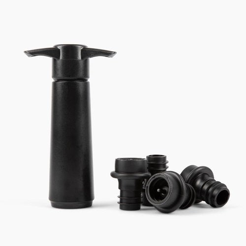 Firstleaf Wine Saver Pump with Vacuum Wine Stoppers - Preserve Your Wine Longer/Reusable/Fits All Standard Wine Bottles/Airtight Seal and No Spills/1 Pump 4 Stoppers/Wine Accessories and Gifts