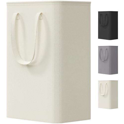 Lifewit Slim Laundry Hamper, 50L Narrow Collapsible Basket with Handles