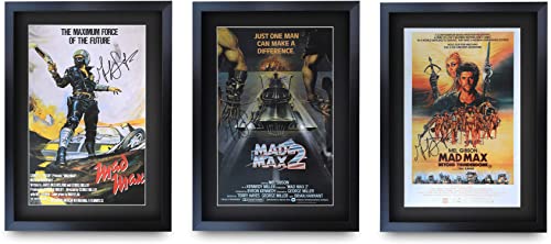 Mad Max Signed Poster 16 x 12 inch – Framed Collectible Gift (Variation: Mad Max Collection) – HWC Trading
