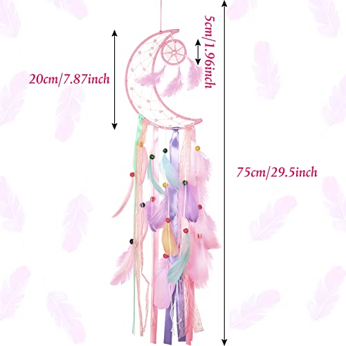 3 Pcs Dream Catcher Set - 8 Inch Sun, Moon, and Star Wall Hanging Decor