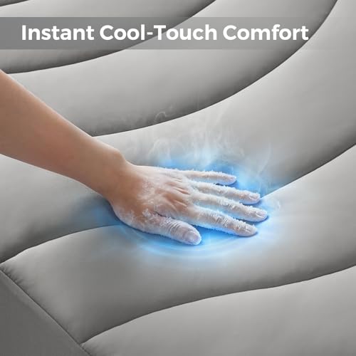 Cooling Mattress Pad Queen Size | Ultra Soft Breathable Protector