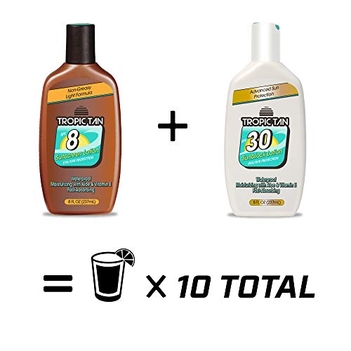 GoPong Tropic Tan Sunscreen Flask 2-Pack 16oz Hidden Liquor Containers for Travel