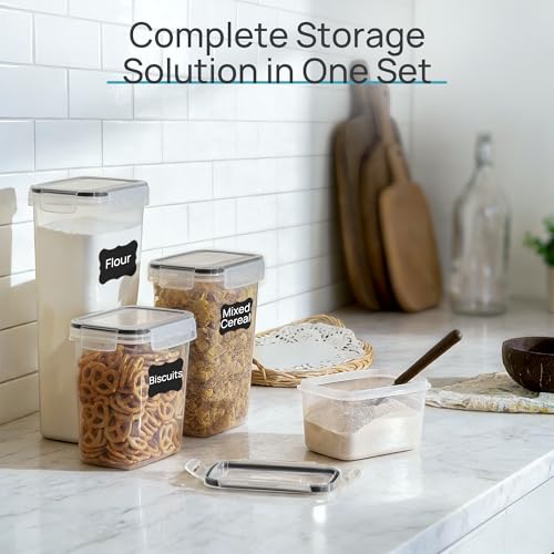 24-Piece Airtight Food Storage Containers Set with Lids & Labels