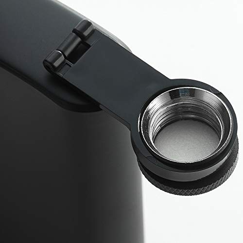 8 Oz Matte Black Stainless Steel Liquor Hip Flask with Funnel - Leakproof Gift Idea