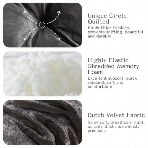 5-Inch Velvet Futon Mattress, Foldable Twin Size Floor Sleeping Pad