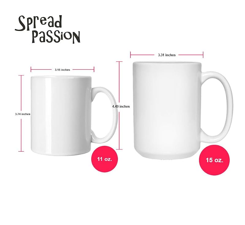 SpreadPassion Beaver Whisperer Mug - 11oz Funny Coffee & Tea Cup Gift