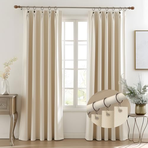 42-Piece Cocoa Tone Metal Curtain Rings - 1.5 Inch Inner Diameter