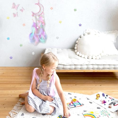 3D Butterfly and Star Wall Decor Set for Girls - Boho Bedroom Art