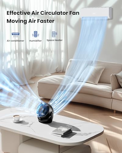 Gaiatop 5-Inch Portable Desk Fan, 3-Speed Quiet Electric Air Circulator