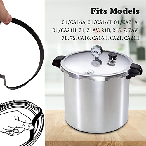 Ophjerg Pressure Canner Sealing Ring & Auto Air Vent for Presto 21 Qt Model (Variation 1)