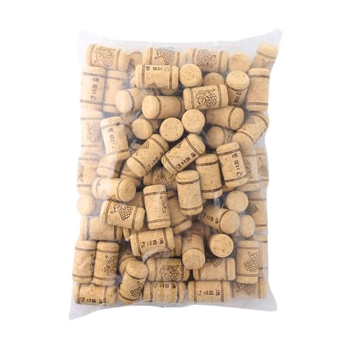 #8 Straight Wine Corks with Grape Design, 1 3/4 Inch, 100 Pack