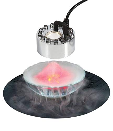 Ultrasonic Mist Maker Fogger with 9 Color LED Lights for Ponds & Fountains