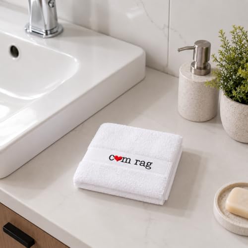 Funny Embroidered Cotton Hand Towel - Gag Gift for Boyfriend or Husband