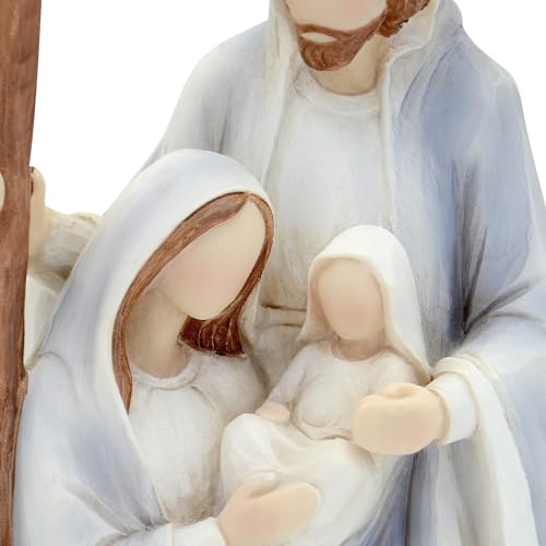 Christmas Nativity Set Figures - Holy Family Scene, Indoor 10" Decor