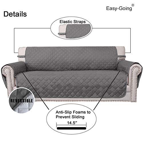 Easy-Going Reversible Quilted Sofa Cover, Water Resistant Slipcover