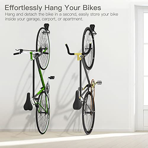 4 Pack Heavy Duty Vertical Bike Wall Mount Storage Racks for Garage