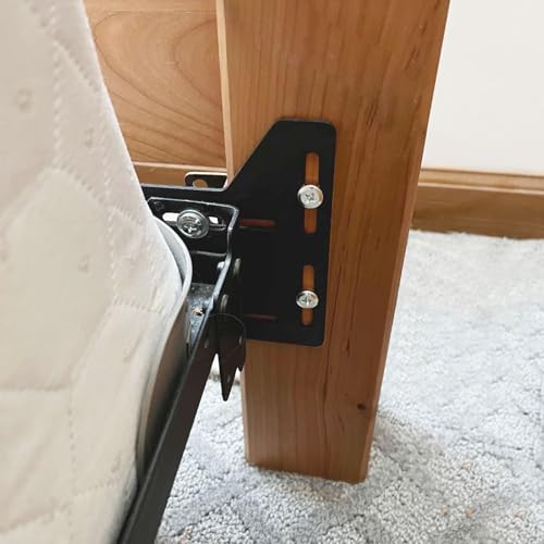 Full to Queen Headboard Conversion Kit - Adjustable Frame Brackets, 2-Pack