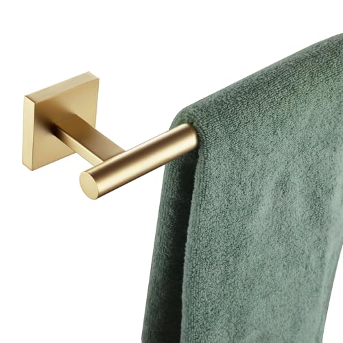 20-Inch Brushed Gold Towel Bar, SUS 304 Stainless Steel Bathroom Rail
