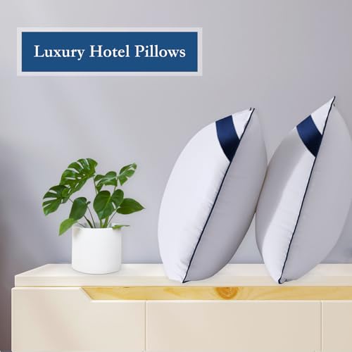 Meoflaw Standard Bed Pillows Set of 4 - Soft Microfiber Hotel Quality