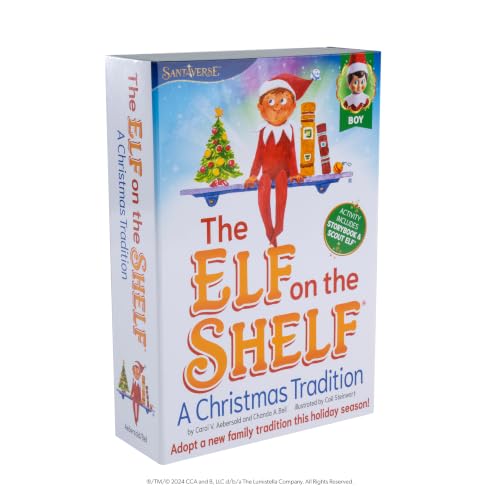 The Elf on the Shelf Boy Scout Elf with Blue Eyes - Christmas Tradition Set
