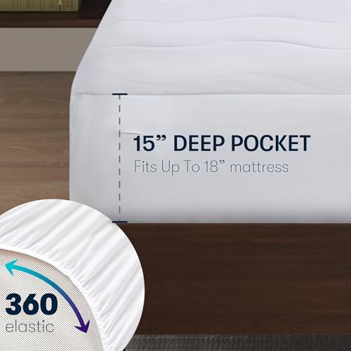 Heated Mattress Pad Queen with Dual Controller & 10 Heat Settings