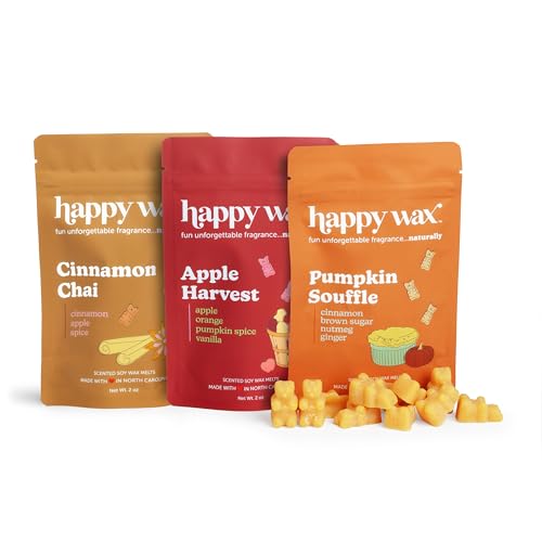 Scented Soy Wax Melts Variety Pack - Cinnamon & Pumpkin Spice, 6oz