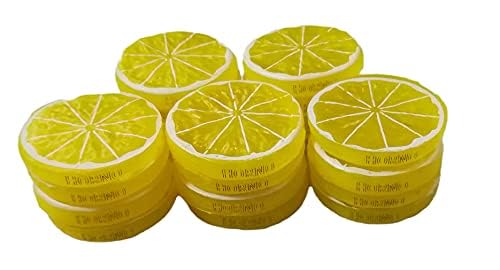 20pcs Realistic Fake Lemon Slices - Artificial Fruit Decor