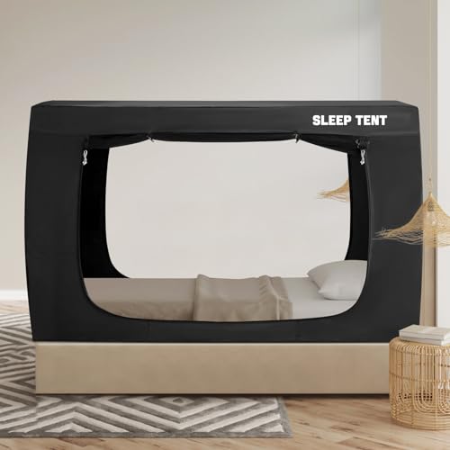 Indoor Privacy Twin Bed Tent Canopy - Blackout Sleep Space for Kids & Adults