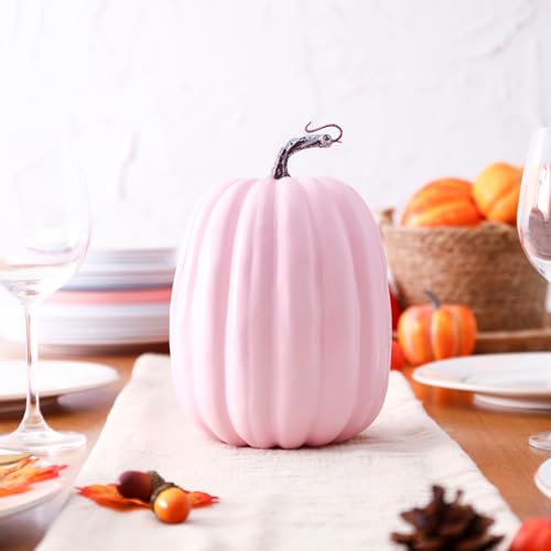 8-Inch Artificial Foam Pumpkin for DIY Halloween and Autumn Home Decor