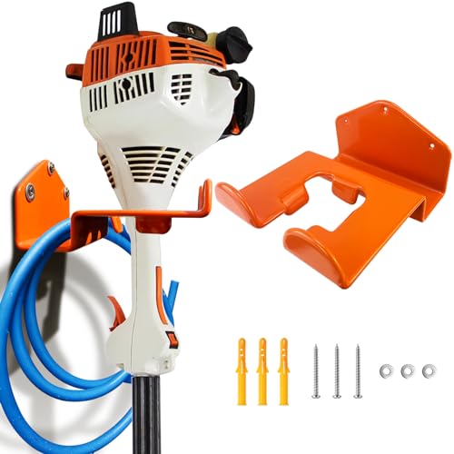 Heavy Duty Trimmer Wall Hanger and Weed Wacker Storage Rack