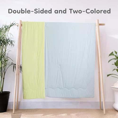 Cooling Comforter 53x79 for Hot Sleepers - Lightweight Bedding for Travel & Dorm