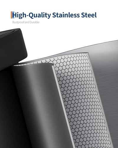 13 Gallon Stainless Steel Kitchen Trash Can with Soft Close Lid