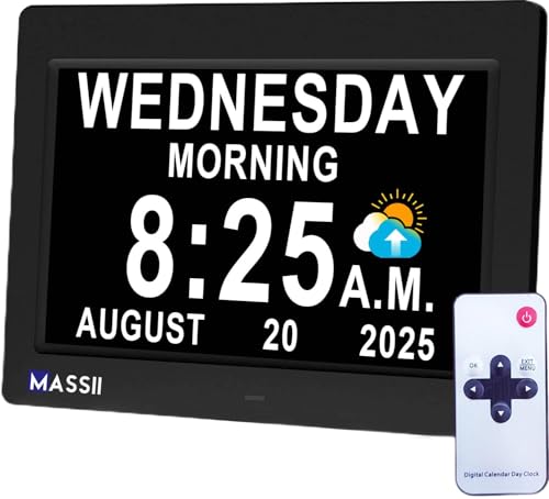 Digital Calendar Clock with Voice Announcement and Custom Daily Reminders