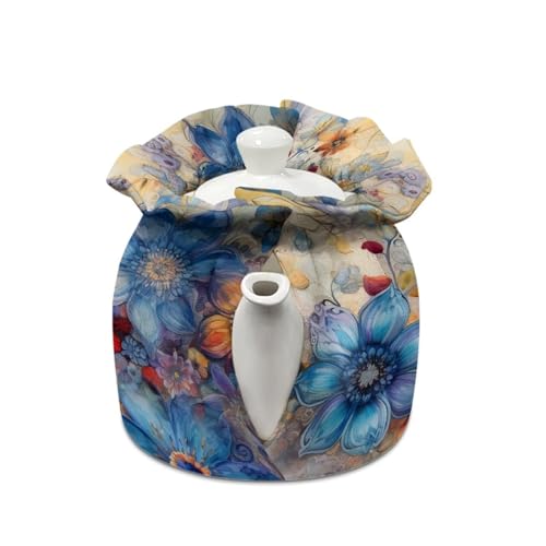 Floral Insulated Teapot Cover, Cotton Tea Cosy for Kitchen Kettle
