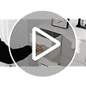 49-Inch Dresser with Hanging Rack, 6 Drawers, LED Lights & Charging Station