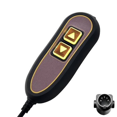2-Button 5-Pin Lift Chair Remote Control with USB Port and Backlight